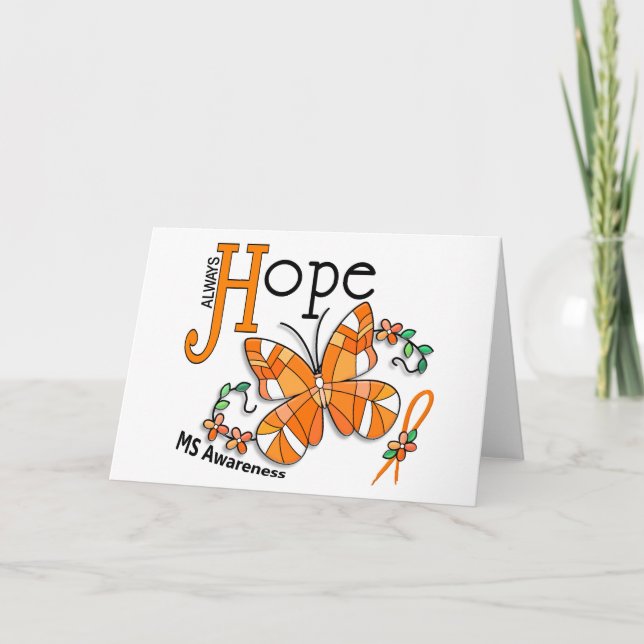 Stained Glass Butterfly MS Card (Front)