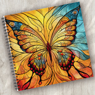 Stained Glass Butterfly Notebook