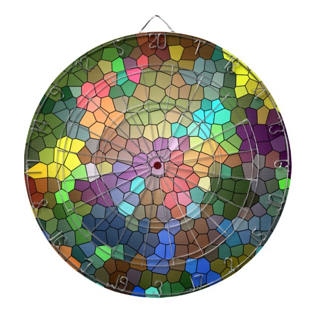 Stained Glass by Shirley Taylor Dartboard (Front)