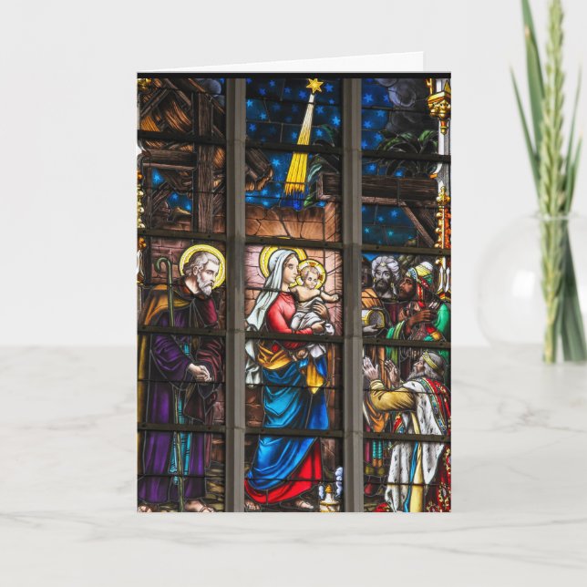 Stained Glass Christmas Card (Front)