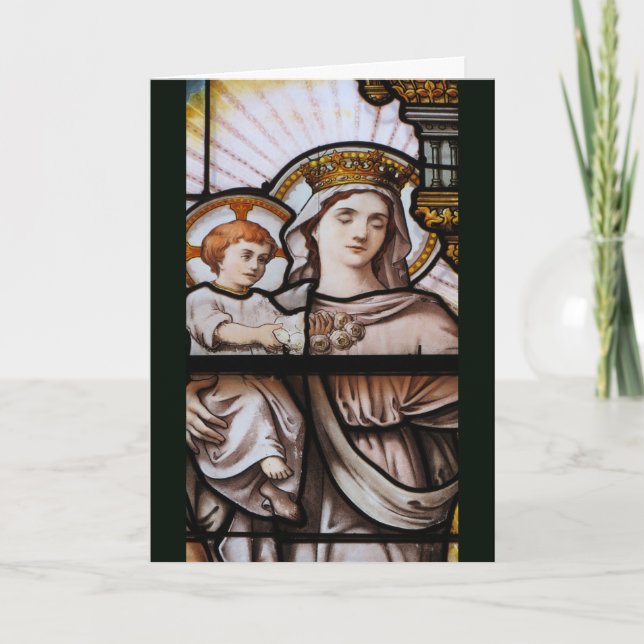 Stained glass Christmas Card - France (Front)