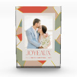 Stained Glass Christmas Just Married Photo Block<br><div class="desc">Stained Glass Christmas Just Married Photo Block</div>