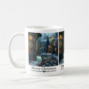 Stained Glass Christmas Mug