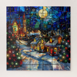Stained Glass Christmas Puzzle
