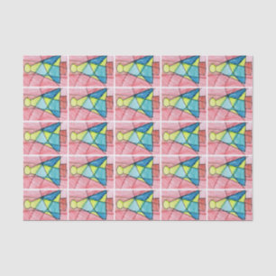 Stained Glass Christmas Tree Tissue Paper