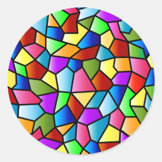 Stained Glass Circle Sticker