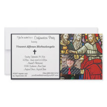 Stained Glass Confirmation Party Invitation
