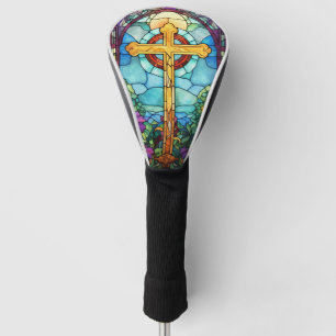 Stained Glass Cross  Golf Head Cover