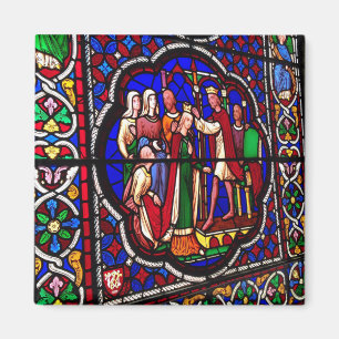 Stained Glass - Crowning of Esther Magnet