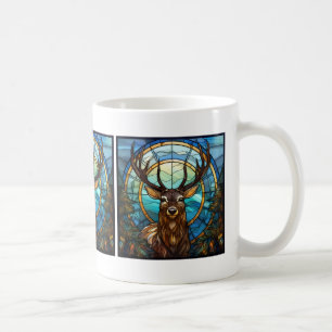 Stained Glass Deer Mug
