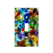 Stained Glass designs light switch covers custom