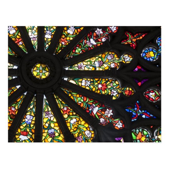 Stained Glass detail 2 Postcard