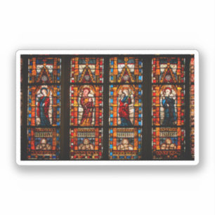 Stained glass detail, Troyes Cathedral