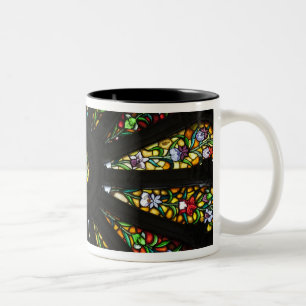 Stained Glass detail Two-Tone Coffee Mug