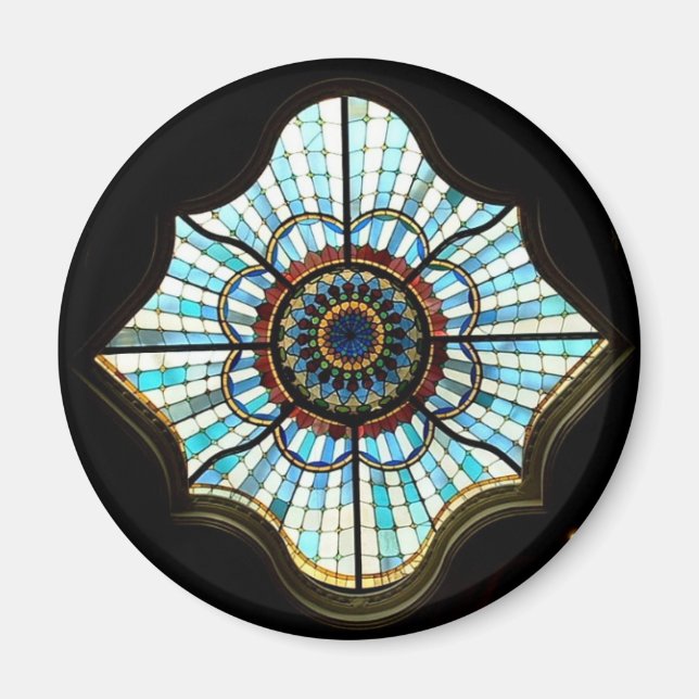 Stained glass dome magnet (Front)