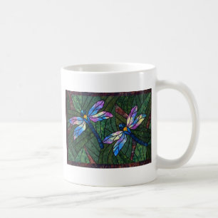 Stained Glass Dragonflies Coffee Mug
