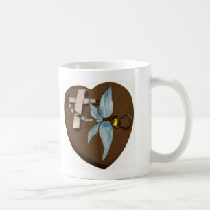 Stained Glass Dragonfly - Love, Life, and Memory Coffee Mug