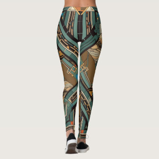 Stained Glass Earth Tone Leggings