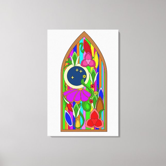 Stained Glass Effect Canvas Print (Front)