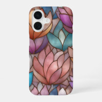 Stained Glass Effect Phone Case Floral Mosaic