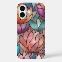Stained Glass Effect Phone Case Floral Mosaic 