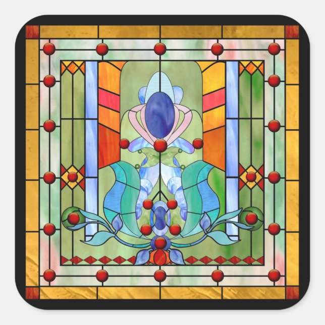 Stained Glass Fantasy Sticker (Front)