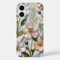 Stained Glass Floral iPhone Case Pastel Flowers