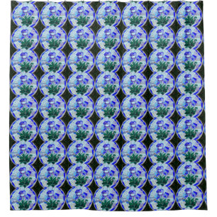 stained glass floral pattern