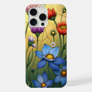 Stained Glass Florals iPhone 15 Pro Max Case