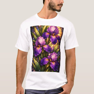 Stained glass flowers T-Shirt