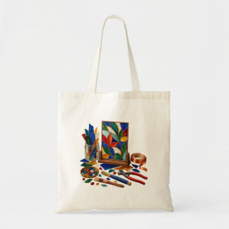 Stained Glass Garden Studio Artisan Tote Bag