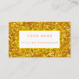 Stained Glass Gold Business Card