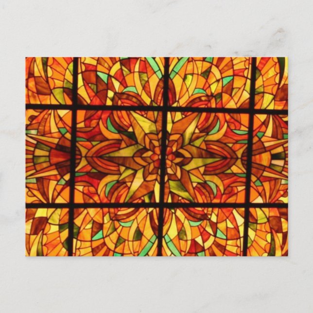 Stained Glass-Hong Kong Postcard (Front)