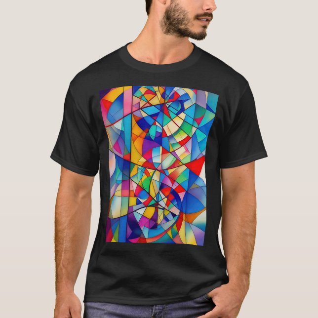 Stained Glass Intermingled  T-Shirt (Front)