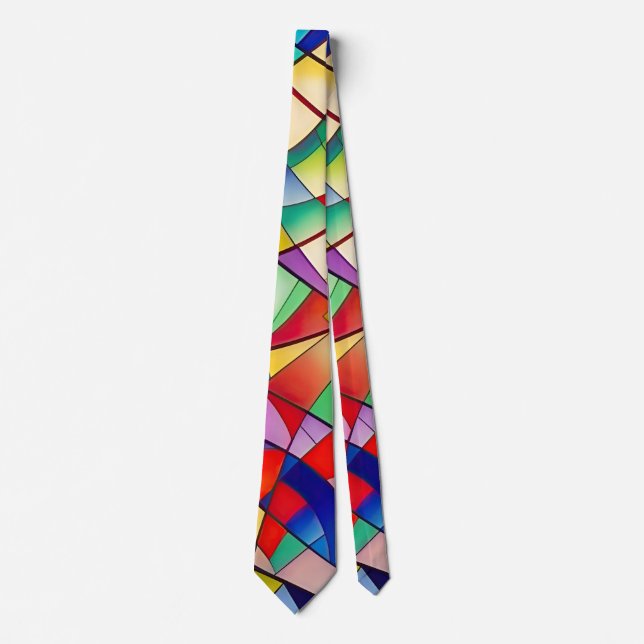 Stained Glass Intermingled  Tie (Front)