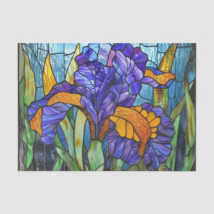 Stained Glass Iris 2D Tissue Paper