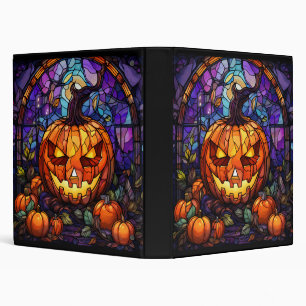 Stained Glass Jack-o'-Lantern Binder