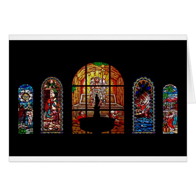 stained glass jesus (Front Horizontal)
