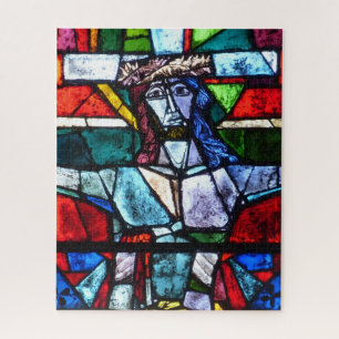 Stained Glass Jesus Jigsaw Puzzle