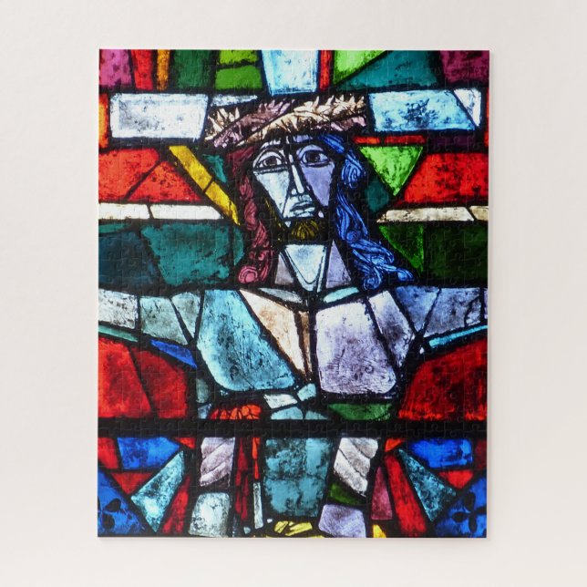 Stained Glass Jesus Jigsaw Puzzle (Vertical)