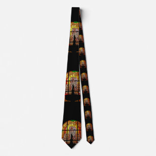 stained glass jesus tie