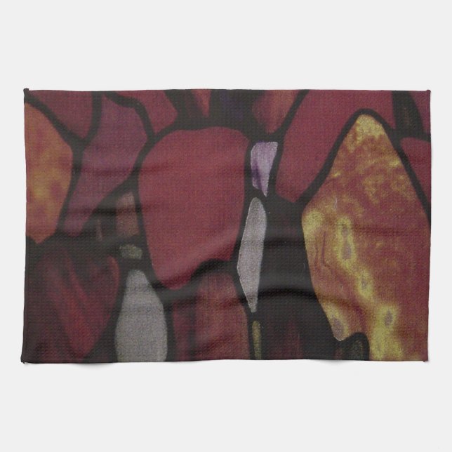 STAINED GLASS KITCHEN TOWEL (Horizontal)