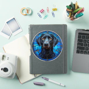 Stained glass labrador