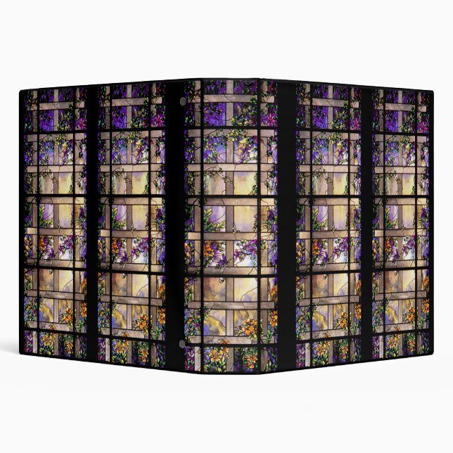 Stained Glass Lattice Vines Binder (Background)
