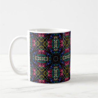 Stained Glass Leaves Coffee Mug