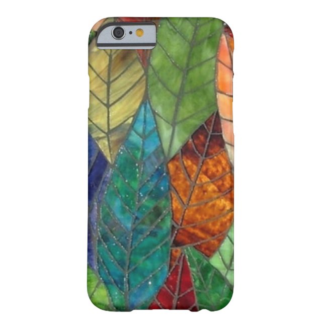 Stained Glass Leaves iPhone 6 case (Back)