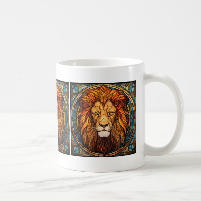 Stained Glass Lion Mug (Right)