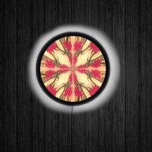 Stained Glass Look Art Nouveau Flowers LED sign