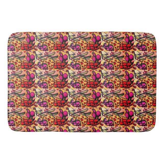 Stained Glass-Look Bath Mat (Front)