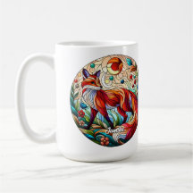 Stained Glass Look Red Fox